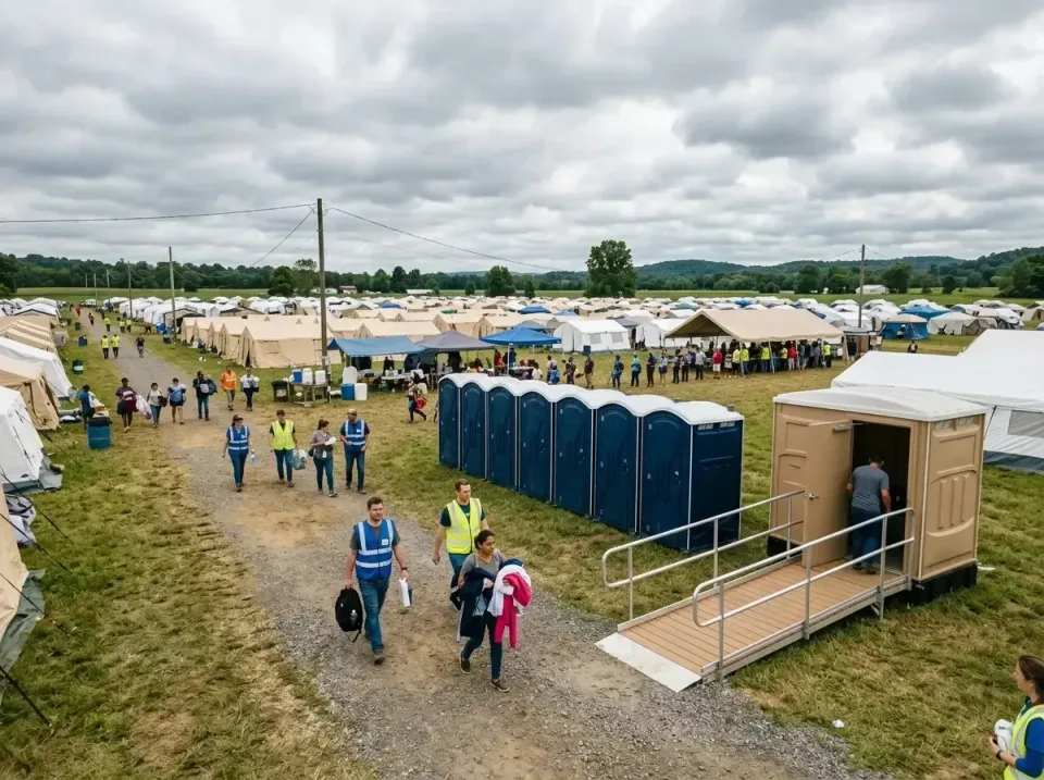 disaster-relief-camp-restrooms-010 — frequently asked questions, Dumpster & Portable Bathrooms Rental in Whiteville, NC